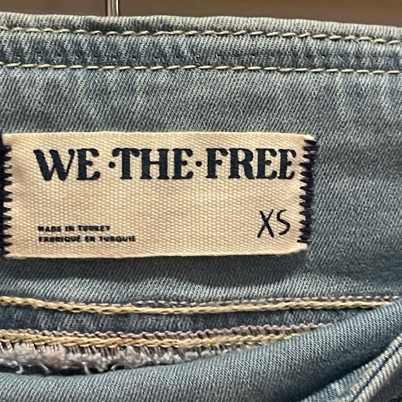 We The Free People In My Feelings Sz XS Cropped Slim Flare Jeans Stretch NWT - Picture 6 of 11